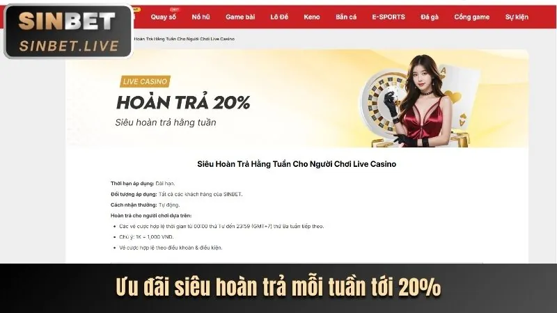 Tổng hợp các trò chơi casino trực tuyến tại bet365vnd